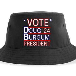 Vote Doug Burgum 2024 Doug Burgum For Presidential Election Sustainable Bucket Hat