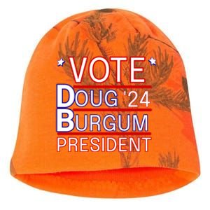 Vote Doug Burgum 2024 Doug Burgum For Presidential Election Kati - Camo Knit Beanie