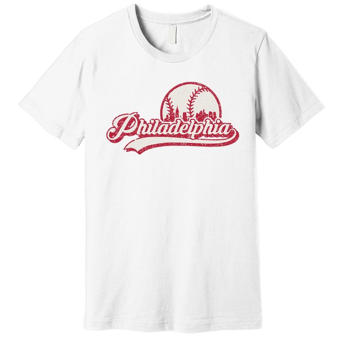 Vintage Distressed Baseball Lovers Premium T-Shirt