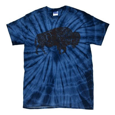 Vintage Distressed Bison Tie-Dye T-Shirt