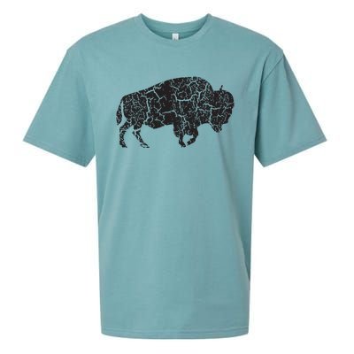 Vintage Distressed Bison Sueded Cloud Jersey T-Shirt