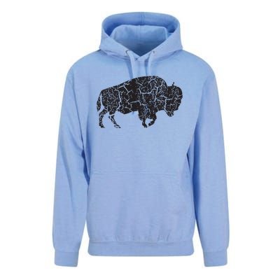 Vintage Distressed Bison Unisex Surf Hoodie