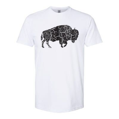 Vintage Distressed Bison Softstyle CVC T-Shirt