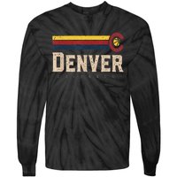 Vintage Denver Basketball CO Retro Bball Denver Tie-Dye Long Sleeve Shirt