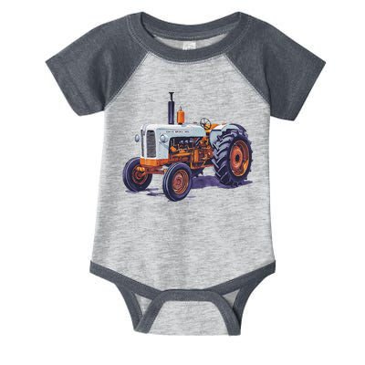Vintage David Brown Utility Tractor 995 Farming Infant Baby Jersey Bodysuit