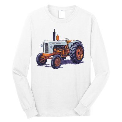 Vintage David Brown Utility Tractor 995 Farming Long Sleeve Shirt