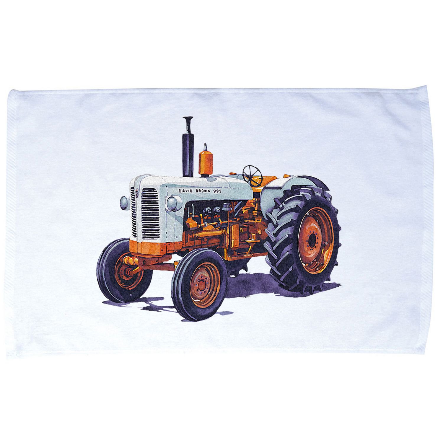 Vintage David Brown Utility Tractor 995 Farming Microfiber Hand Towel