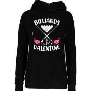 Valentine Day Billiards Funny Id Hit That Pool Balls Player Gift Womens Funnel Neck Pullover Hood