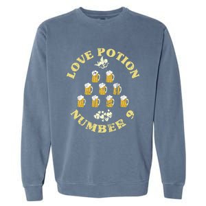 Valentines Day Beer Potions For Love Cupid Valentine's Humor Gift Garment-Dyed Sweatshirt