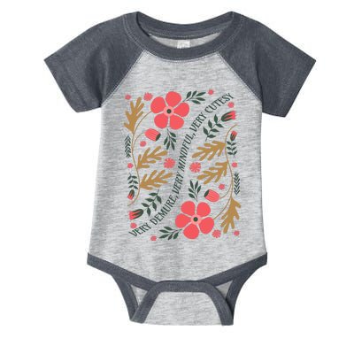 Very Demure Boho Flowers Infant Baby Jersey Bodysuit