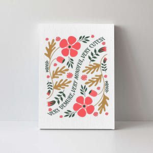 Very Demure Boho Flowers Canvas