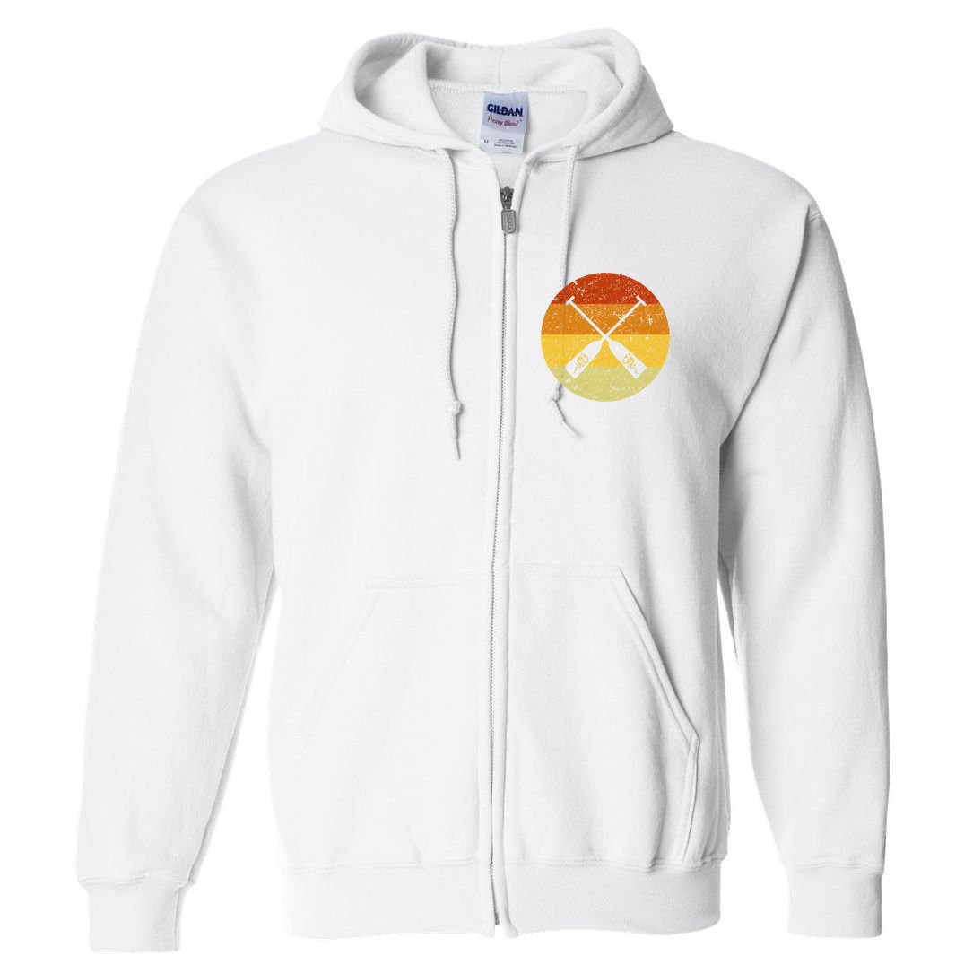 Vintage Dragon Boat Meaningful Gift Full Zip Hoodie