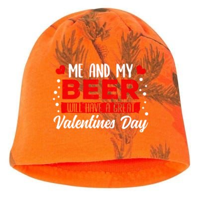 Valentines Day Beer Lover Er Brewer Alcohol Funny Gift Kati - Camo Knit Beanie