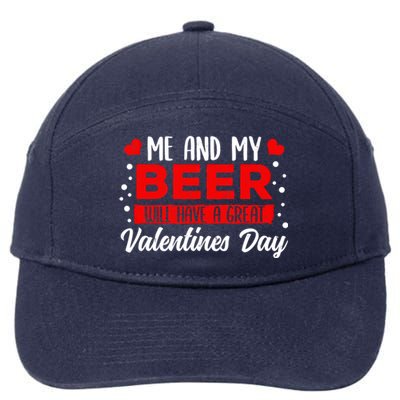 Valentines Day Beer Lover Er Brewer Alcohol Funny Gift 7-Panel Snapback Hat