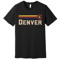 Vintage Denver Basketball CO Tee Retro Bball Denver Premium T-Shirt