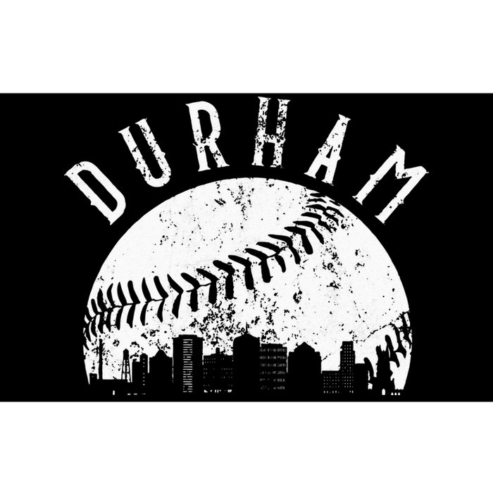 Vintage Durham Baseball Skyline Apparel Bumper Sticker