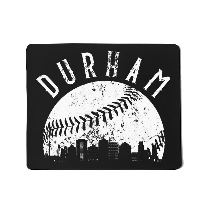 Vintage Durham Baseball Skyline Apparel Mousepad