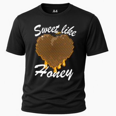 Valentines Day Beekeeper Funny Gift Honeycomb Heart Gift Performance Shirt