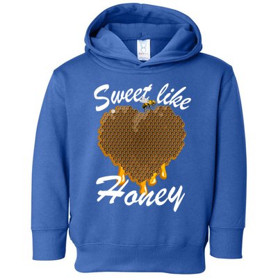 Valentines Day Beekeeper Funny Gift Honeycomb Heart Gift Toddler Hoodie