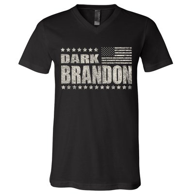 Vintage Dark Brandon Funny Biden V-Neck T-Shirt