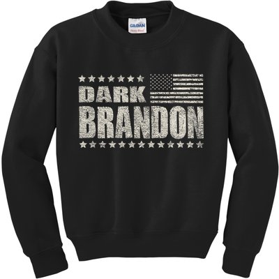 Vintage Dark Brandon Funny Biden Kids Sweatshirt