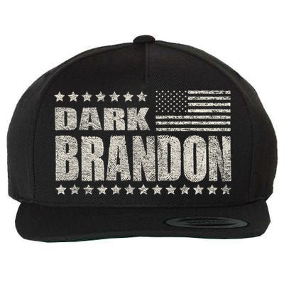 Vintage Dark Brandon Funny Biden Wool Snapback Cap