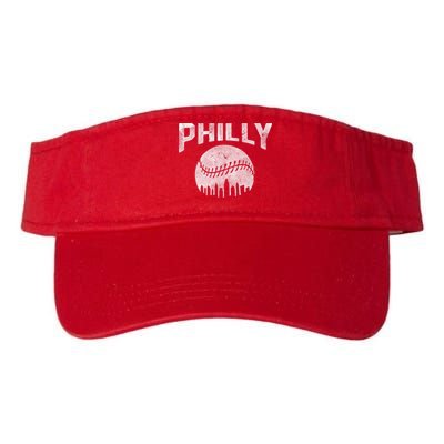 Vintage Distressed Baseball Lovers Cityscape Skyline Visor