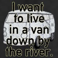 Van Down By The River Distressed 7 Panel Mesh Trucker Snapback Hat