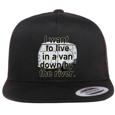 Van Down By The River Distressed Flatbill Hat