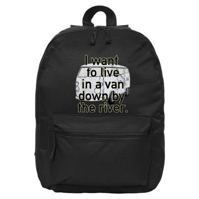 Van Down By The River Distressed 16 in Basic Backpack