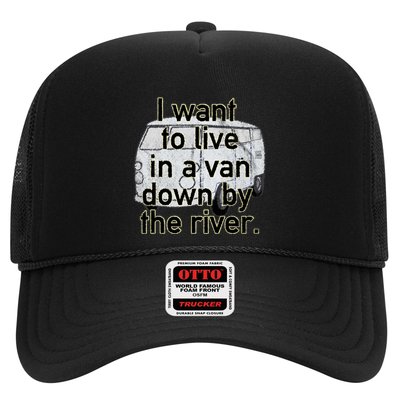 Van Down By The River Distressed Trucker Hat