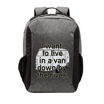 Van Down By The River Distressed Vector Backpack