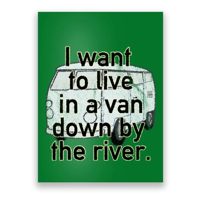 Van Down By The River Distressed Poster
