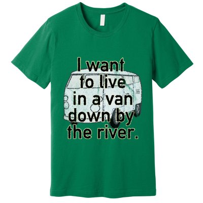 Van Down By The River Distressed Premium T-Shirt