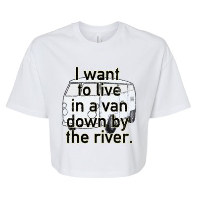 Van Down By The River Distressed Bella+Canvas Jersey Crop Tee