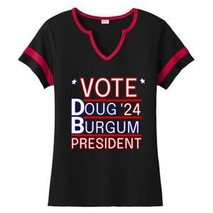 Vote Doug Burgum President 2024 Political Gift Rally Wear Premium Ladies Halftime Notch Neck Tee