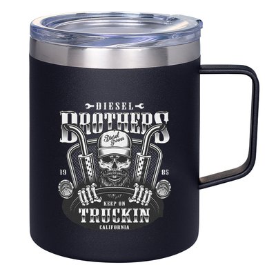 Vintage Diesel Brothers Funny Truckin 12oz Stainless Steel Coffee Mug