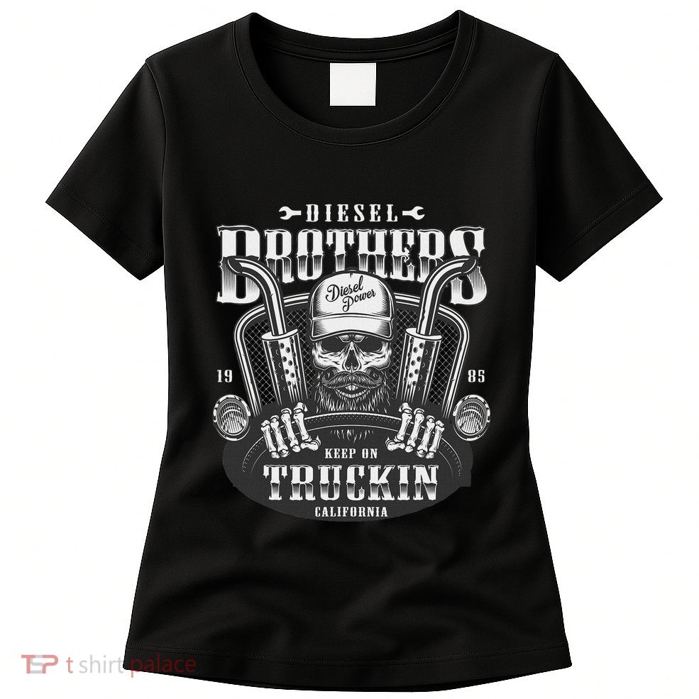 Vintage Diesel Brothers Funny Truckin Womens T-Shirt