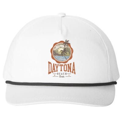 Vintage Daytona Beach Florida Snapback Five-Panel Rope Hat