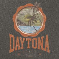 Vintage Daytona Beach Florida Cotton Canvas Backpack