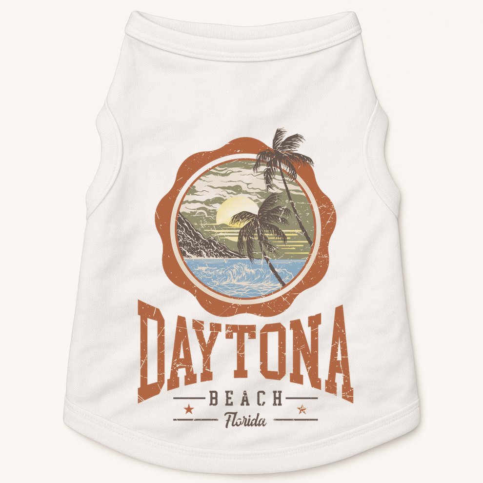 Vintage Daytona Beach Florida Doggie Tank