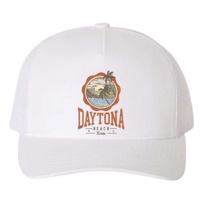 Vintage Daytona Beach Florida Yupoong Adult 5-Panel Trucker Hat