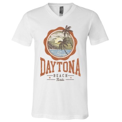 Vintage Daytona Beach Florida V-Neck T-Shirt