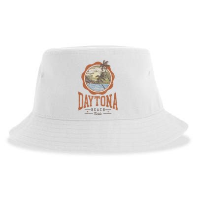 Vintage Daytona Beach Florida Sustainable Bucket Hat