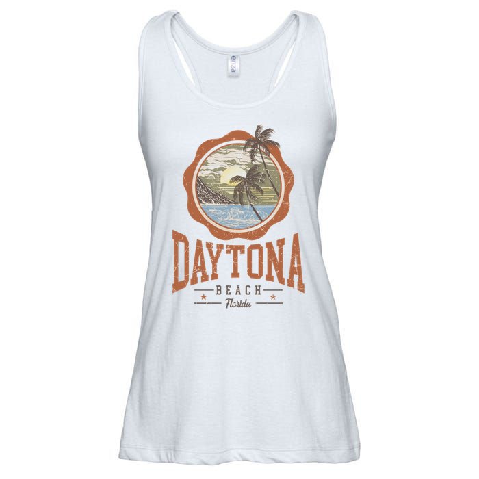 Vintage Daytona Beach Florida Ladies Essential Flowy Tank