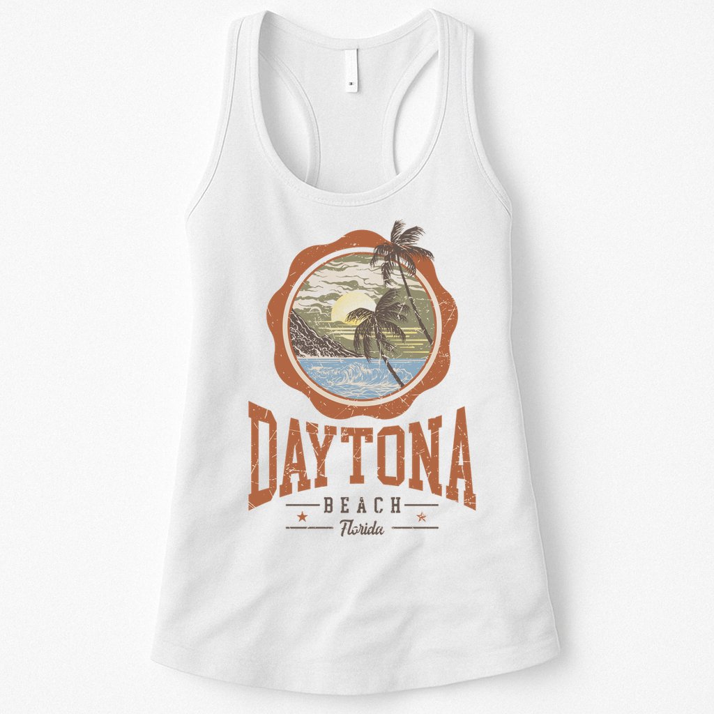 Vintage Daytona Beach Florida Womens Tank Top