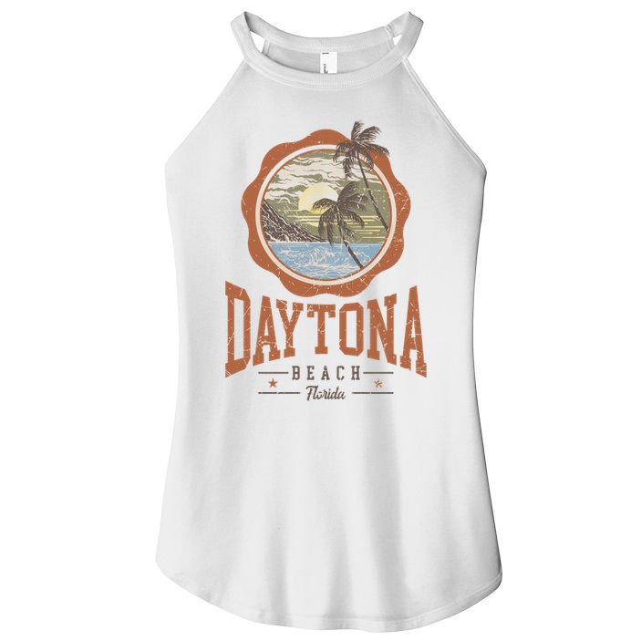 Vintage Daytona Beach Florida Women's Perfect Tri Rocker Tank