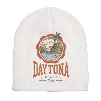 Vintage Daytona Beach Florida Short Acrylic Beanie