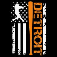 Vintage Detroit Baseball American Us Flag Mug