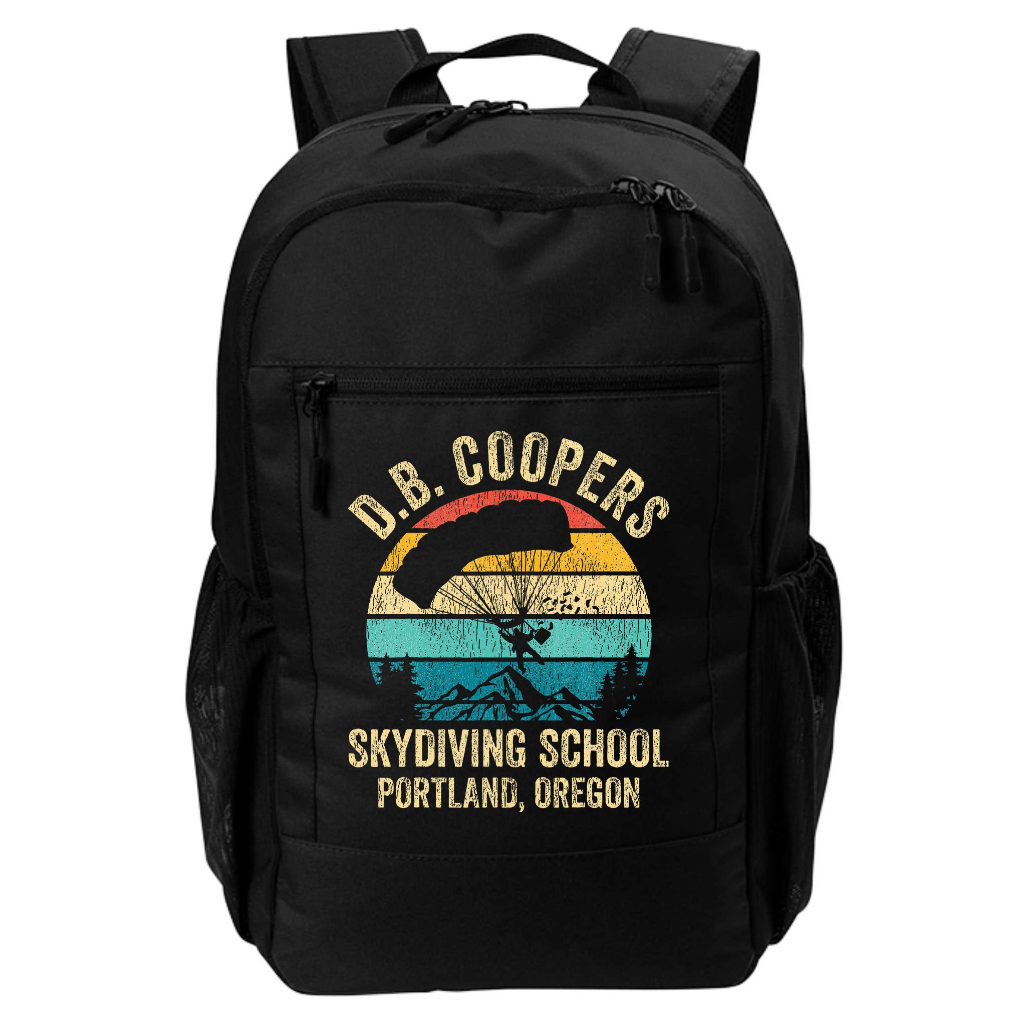 Vintage D. B. Coopers Skydiving School Portland Oregon Retro Backpack
